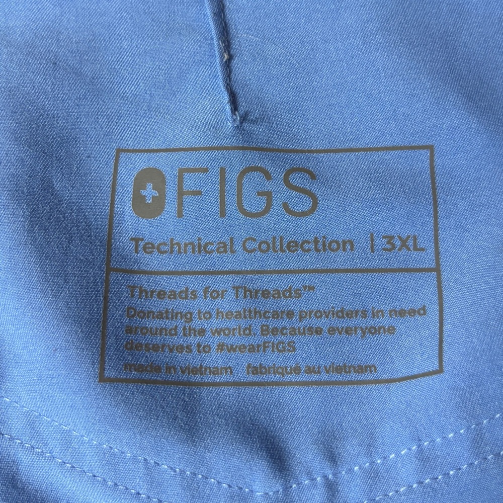FIGS Scrub Pants Zamora Joggers Womens 3XL Technical Collection Blue - Picture 12 of 13